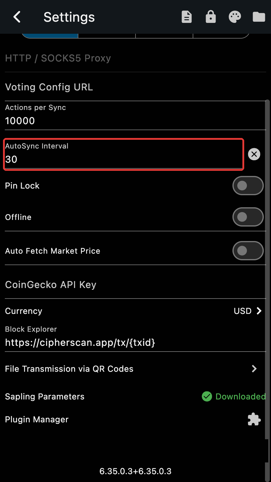 AutoSync interval