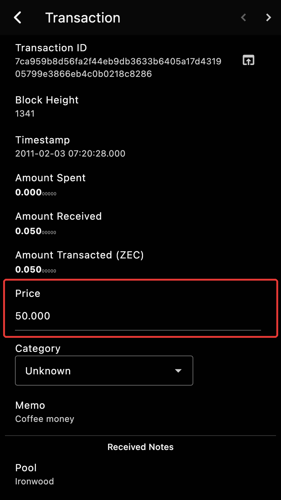 Price