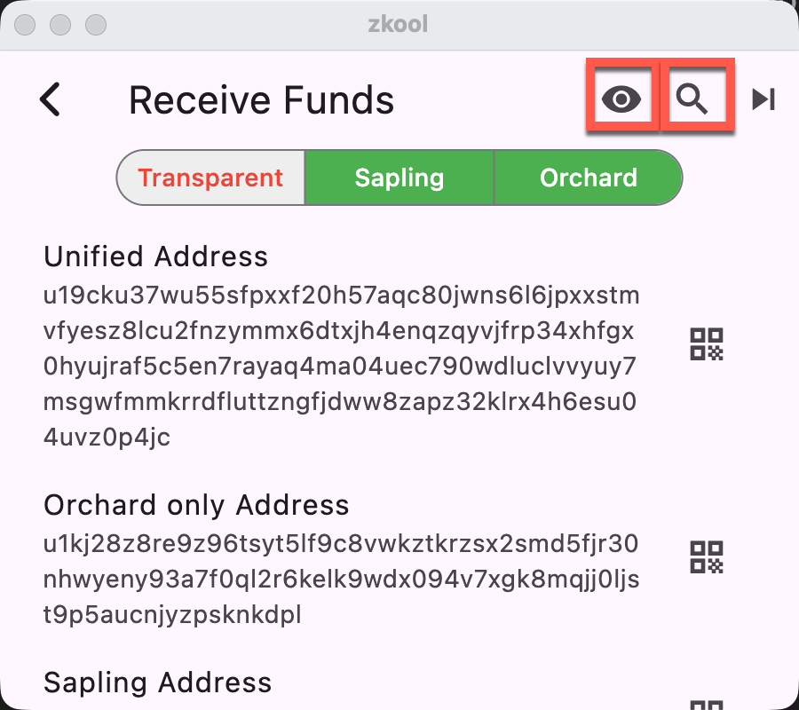 Scan Transparent Addresses
