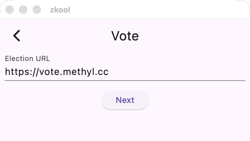 Vote URL