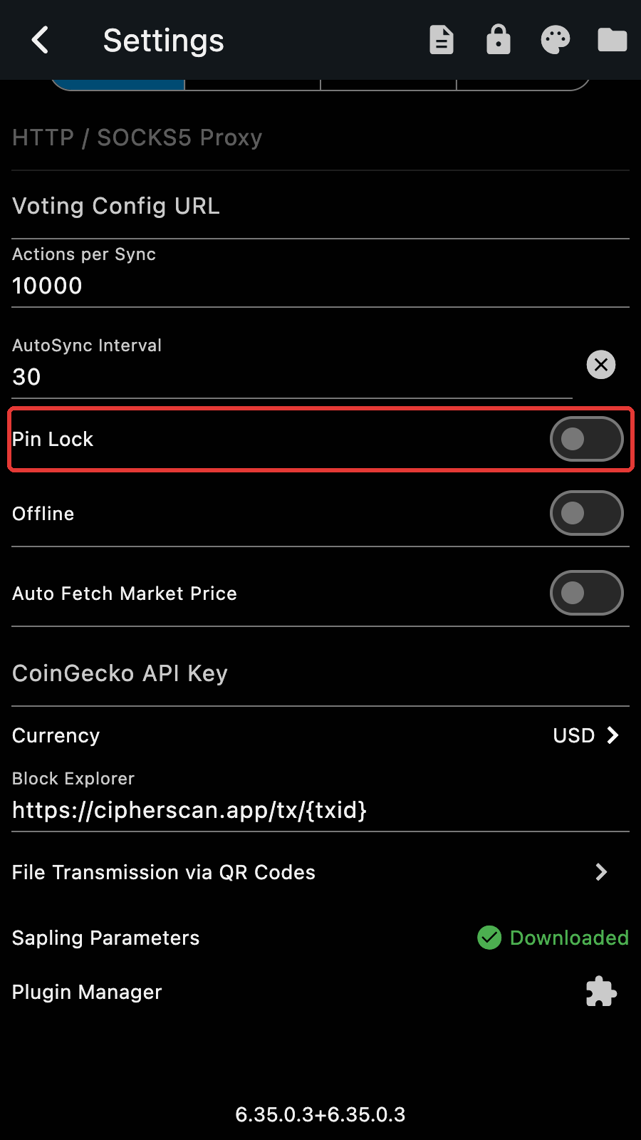 Pin Lock