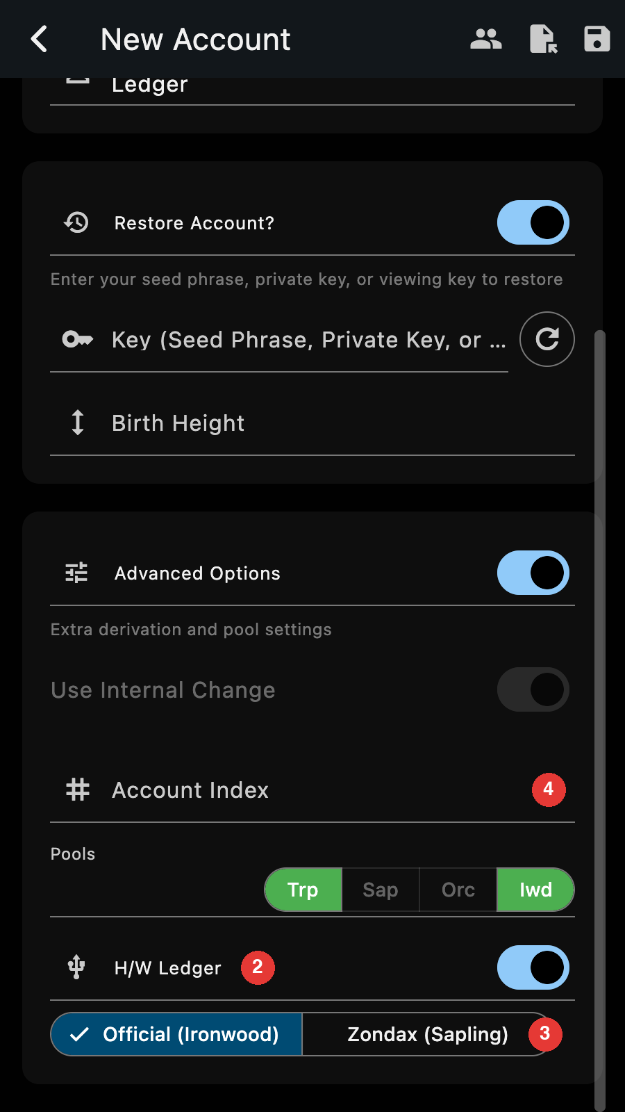 Import Ledger Account